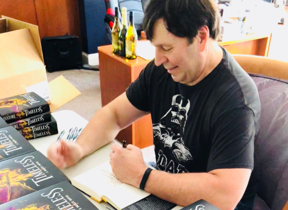 R.A. Salvatore e-signing